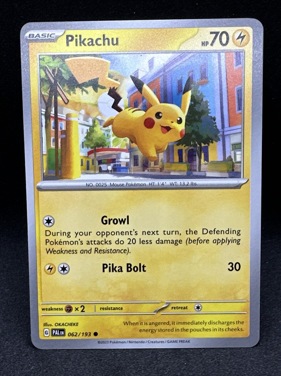 PIKACHU 062/193 Common Scarlet & Violet Paldea Evolved Pokemon TCG