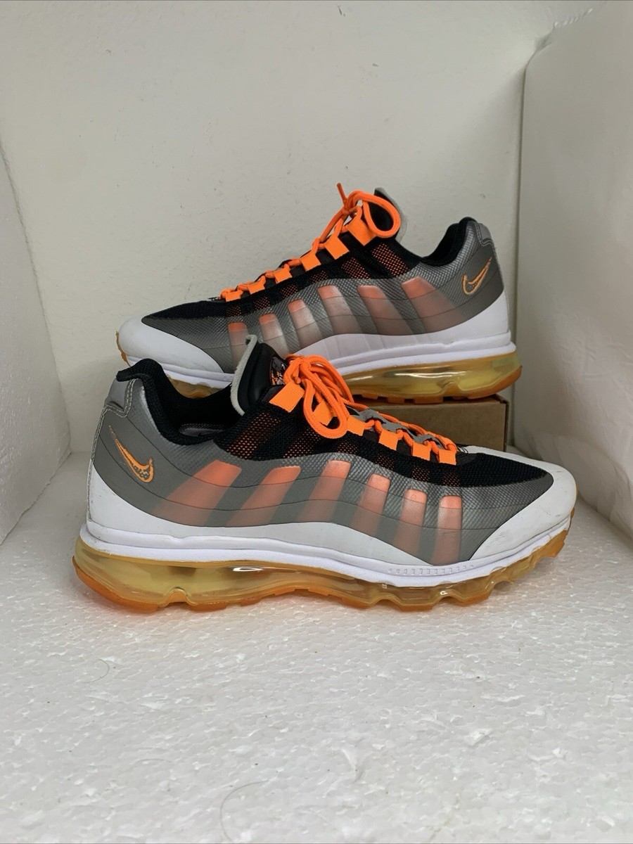 Nike Air Max 95 Orange Silver White Black Low Top Sneakers