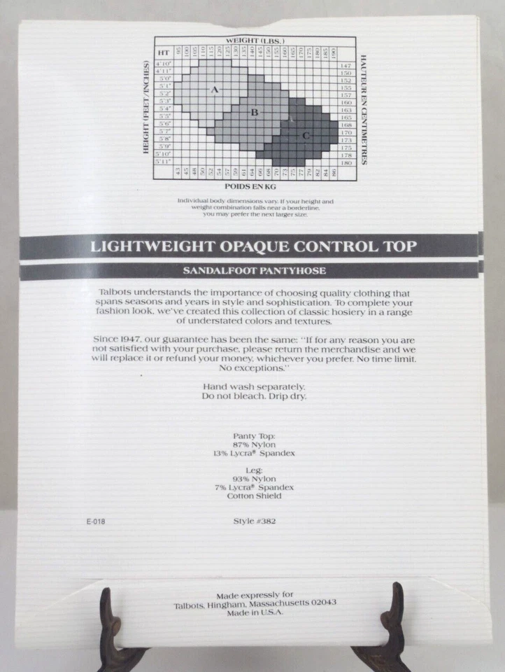 Top de control opaco ligero azul marino "Talbots" talla C de colección nos EE. UU. Foto 3 de 4