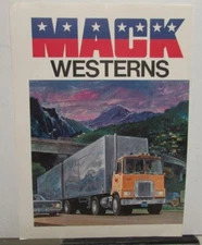 1970s 1980s Mack Westerns Truck Sales Folded Ad Proof