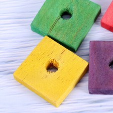 50PCS Wood Clip Birds Diy Toy Parts Cage Wood Toy Parrot Wooden Piece Toys