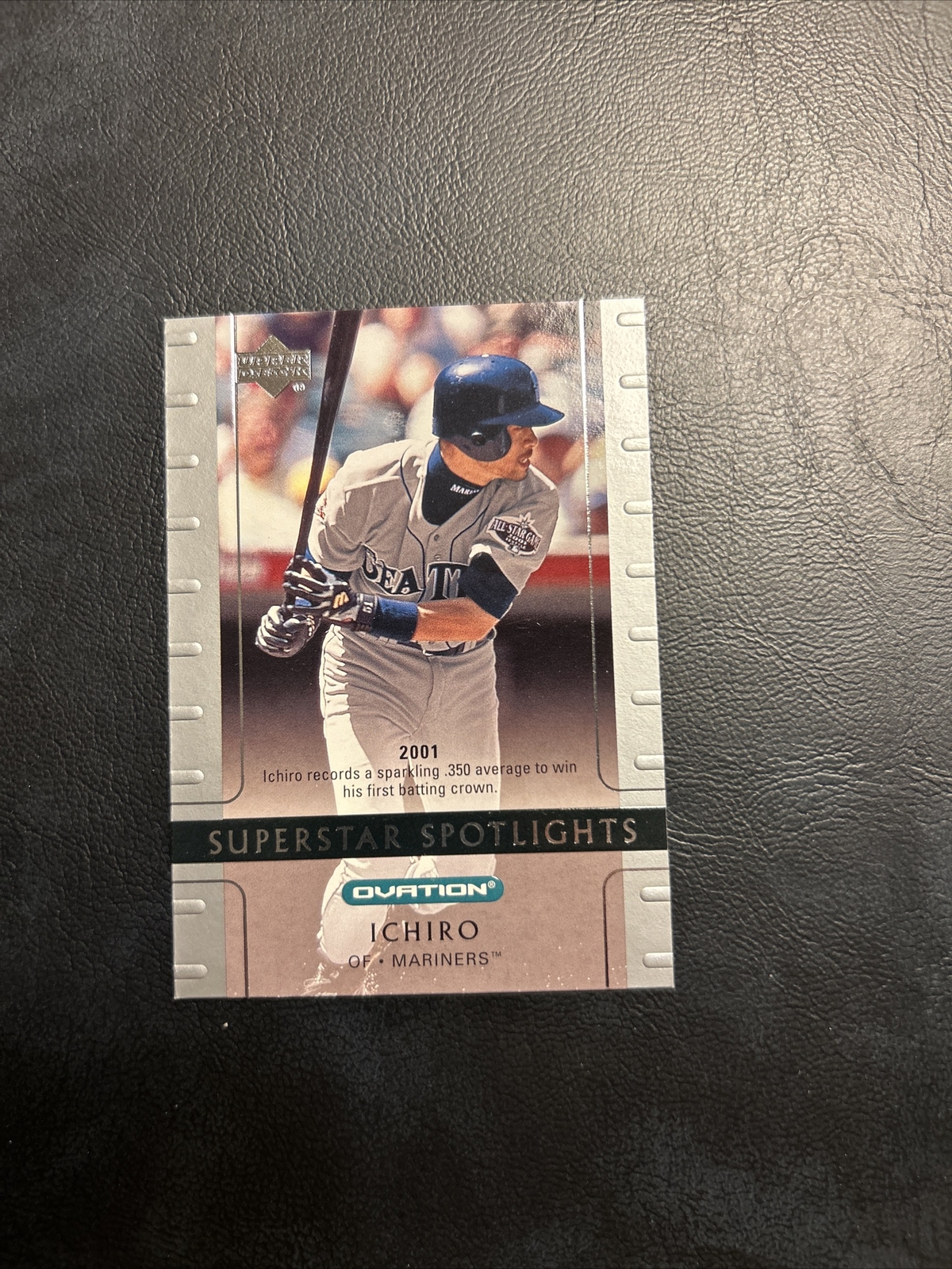 c3 Ichiro Suzuki Seattle Mariners #92 Upper Deck Ovation Silver, 2002