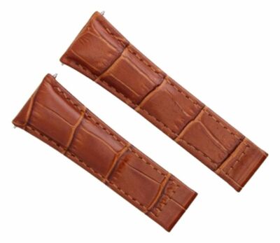 20MM NEW LEATHER STRAP FOR ROLEX DAYTONA 16518 16520 116519 WATCH TAN REGULAR