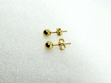 Estate 14K Yellow Gold "Ball" Stud Earrings