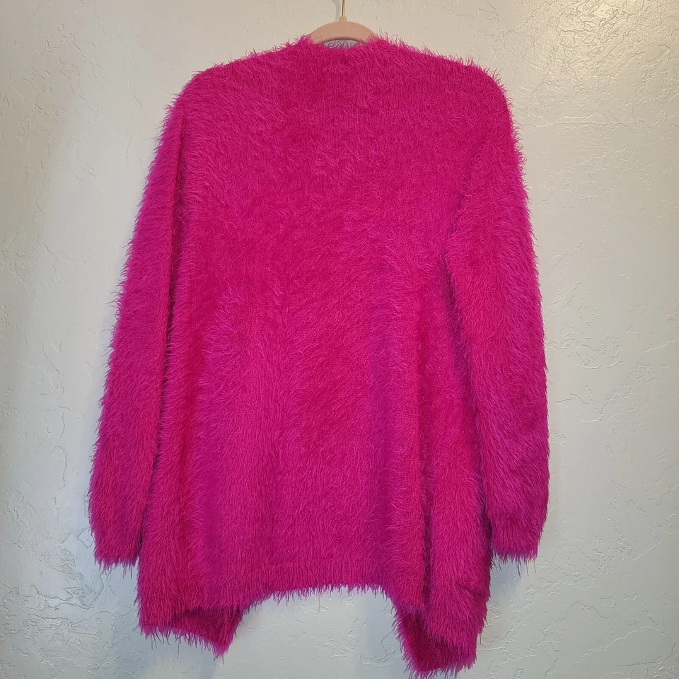 Cárdigan Total Girl Niñas Talla XL 18 Rosa Caliente Pestañas Tejido Metálico Suave Foto 2 de 4