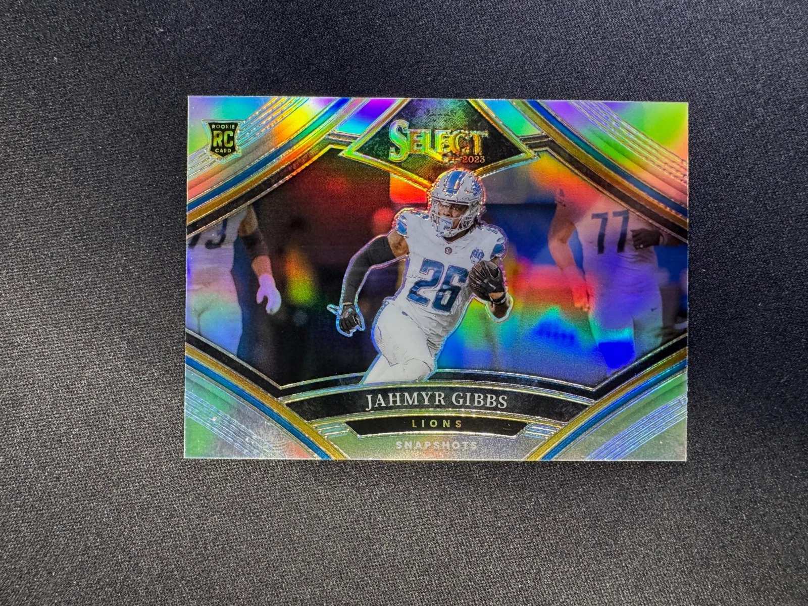 Jahmyr Gibbs Panini Select Snapshots #SSJG Black Prizm 1/1