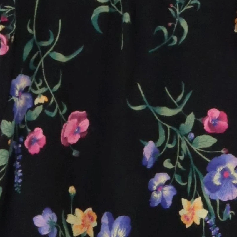 OLD NAVY Robe Été Enfant Noir Motif Floral Volants Casual (EU 92) - Photo 4/4