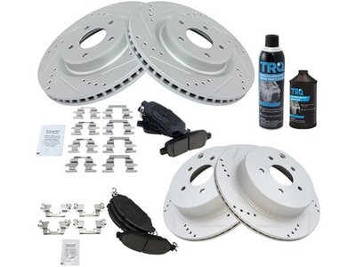 For 2013 Infiniti JX35 Brake Pad and Rotor Kit Front and Rear 53598SBRK