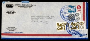 DR WHO 1987 MEXICO EXPORTA CUERNAVACA AIRMAIL TO USA R77106