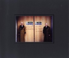 ARTISTS Gilbert & George ART autograph, signed photo & mounted