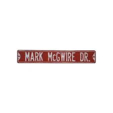 Mark McGwire Drive Street Sign Baseball Metal Wall Hanging Plaque Mancave & Bar