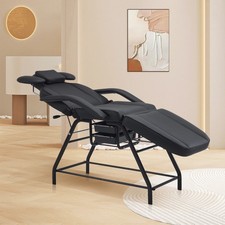 Adjustable esthetician Facial Bed with Storage, Removable Headrest Massage Table