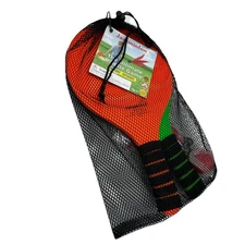 Jazzminton Lite  Indoor & Outdoor Game for Family 2 Paddles 2 Birdies 1 Ball