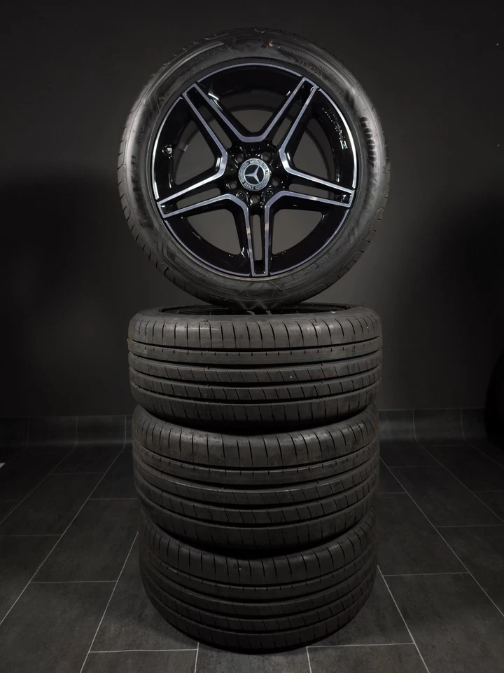 4 Sommerräder 245/45 275/40R18 Mercedes E Klasse W213 S213 18" AMG Alufelgen - Bild 2 von 3