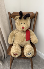 2003 Starbucks Holiday Bearista Bear Plush Rudolf 32  Jingles Weighted Feet Bum