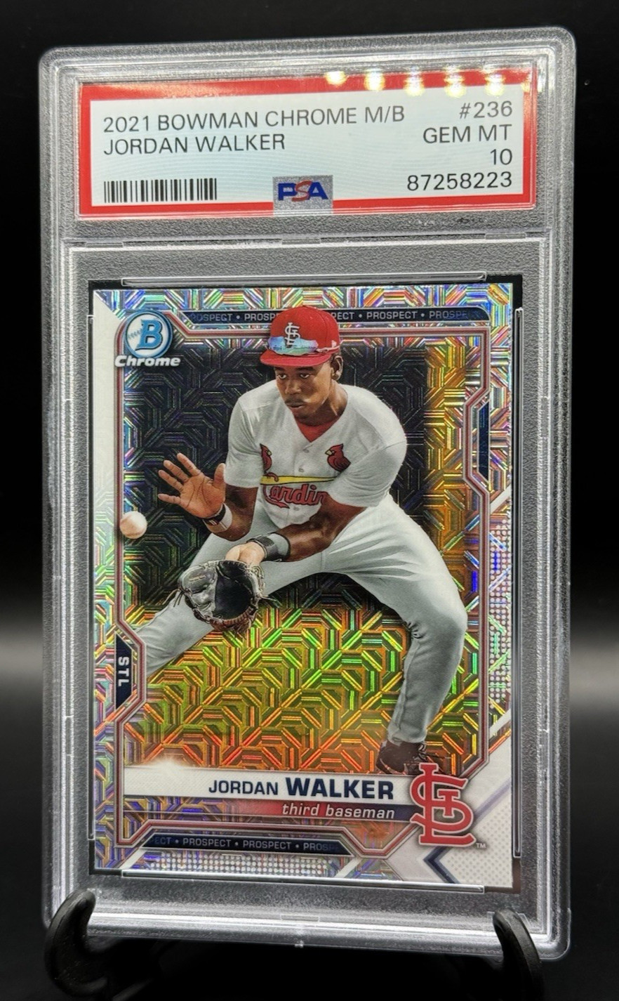 2021 Bowman Chrome Jordan Walker Mojo Refractor RC #236 PSA 10 ($20 off 3 Sale)