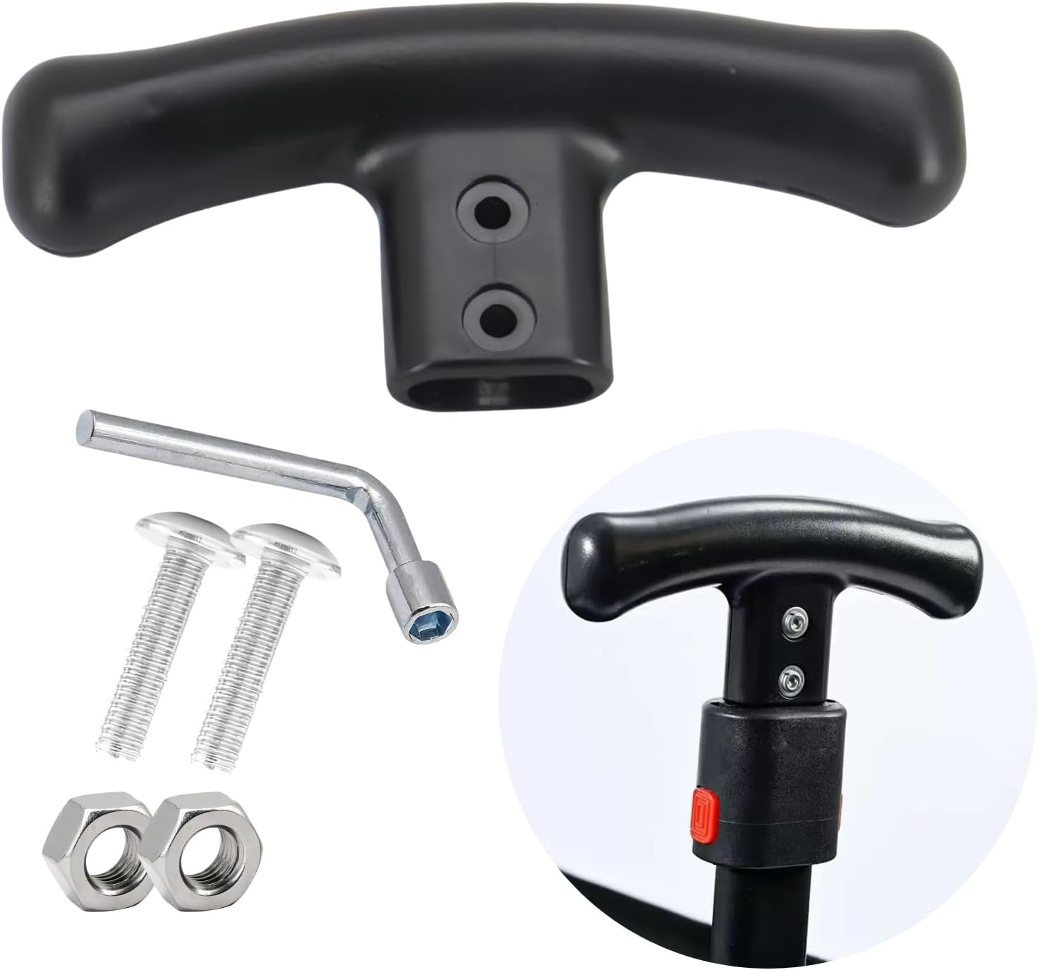 Replacement Trolley Handle for Folding Wagon Cart Collapsible Push Handle Access