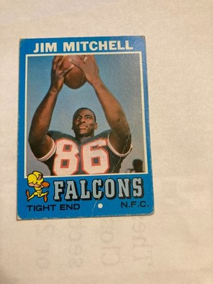 1971 Topps Football #84 jim mitchell atlanta falcons