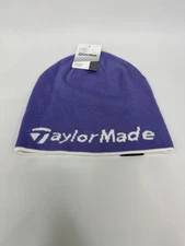 NEW TaylorMade Golf Beanie Purple One Size Fits All - Taylormade logo on front