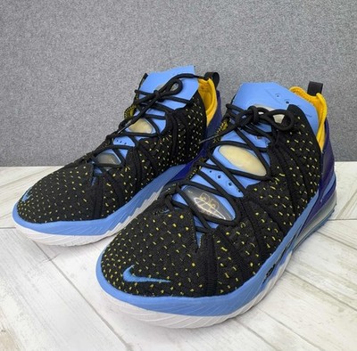 Nike LeBron 18 ''Black/Lakers Heritage'' Men's Sneaker Size 9 CQ9283-006  James 23