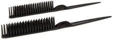 3 Row Styling Comb For Detangling, Defining And Separating Curls Small, Black 