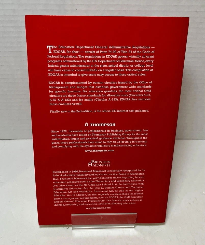 EDGAR PLUS 2nd Edition Education Department General Administrative Regulations - Image 3 of 4