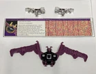 G1 Transformers vintage original Decepticon cassette RATBAT 100% complete silver