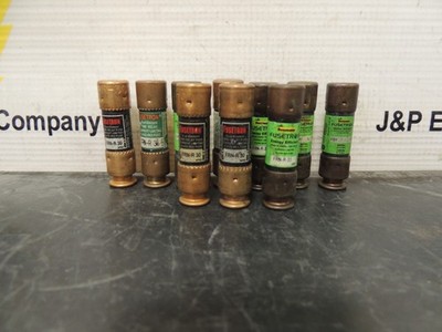 Fuse Brand Reverse R Lot of (10) FRN-R-30 Mixed Brands 30A 250V Dual-Element Time-Delay RK5 ...