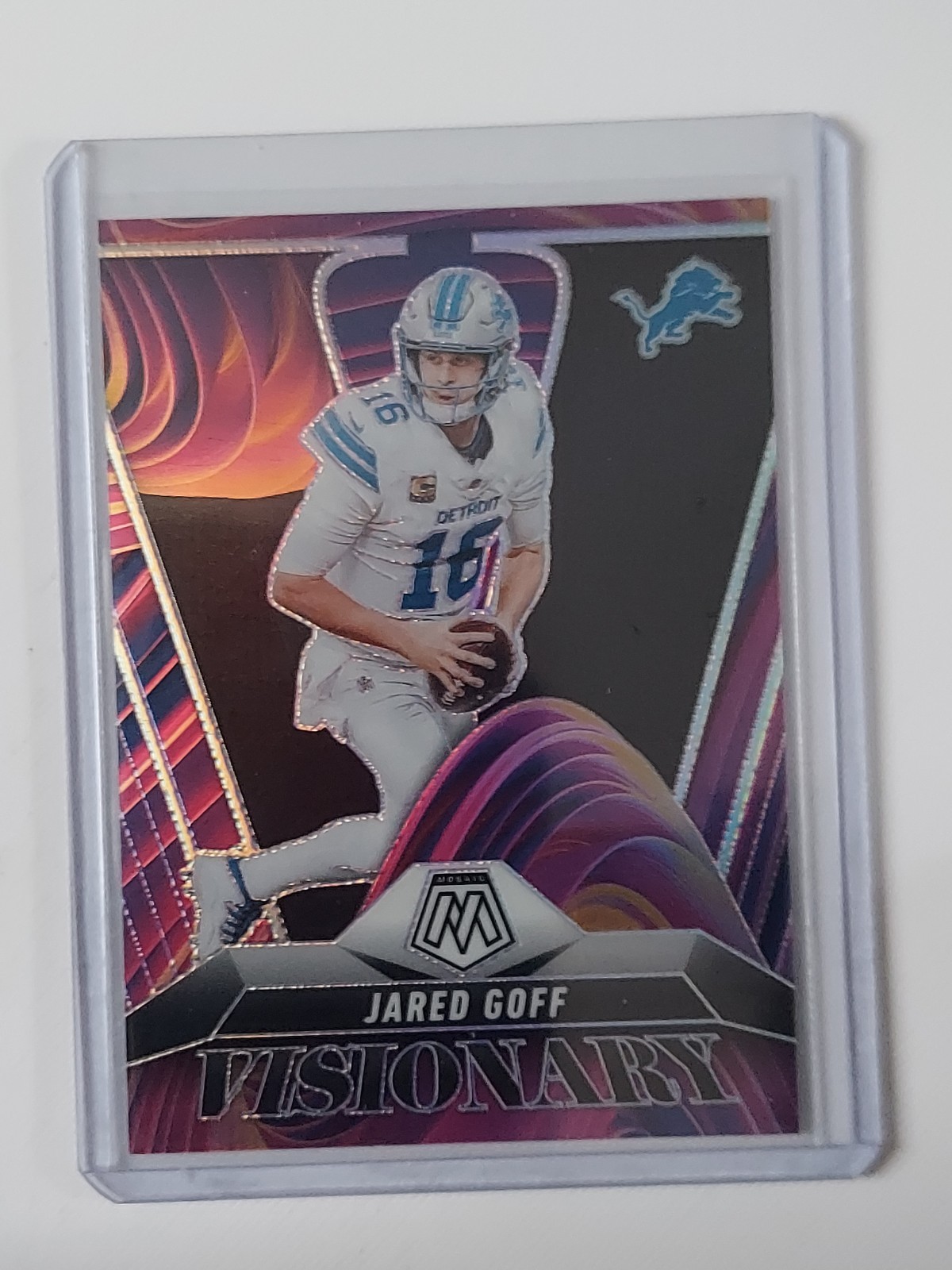 2025 Panini Mosaic Jared Goff Visionary SSP Case Hit!!! Detroit Lions