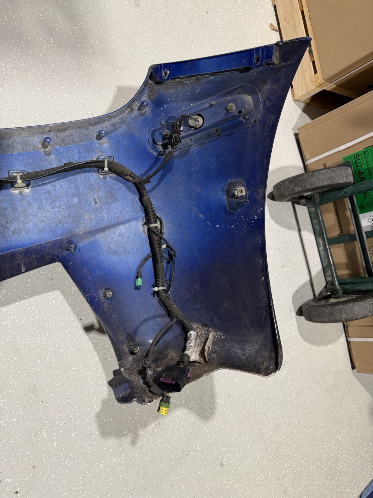 2010 2011 - 2015 Ferrari 458 Italia Spider Rear Bumper Cover OEM Needs Repair