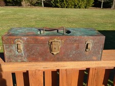 Rare Vintage Abercrombie & Fitch Copper Tackle Box Tool *Amazing* 19" X 6.75" 