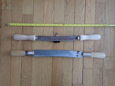 #ad Fleshing Knife Set 8quot; and 12quot; Good used condition $52.00