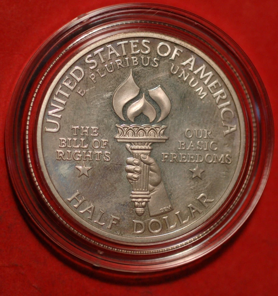 United States 1/2 Dollar 1993 S Bill Of Rights KM# 240 -18522 - Image 2 of 2