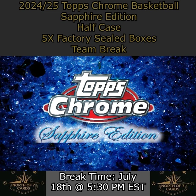 Cleveland Cavaliers 2024/25 Topps Chrome BK NBA Sapphire 5X Box Team Break #2