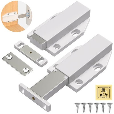 Magnetic Push Latch Heavy Duty Push to Open Cabinet Hardware Magnetic Touch Lat