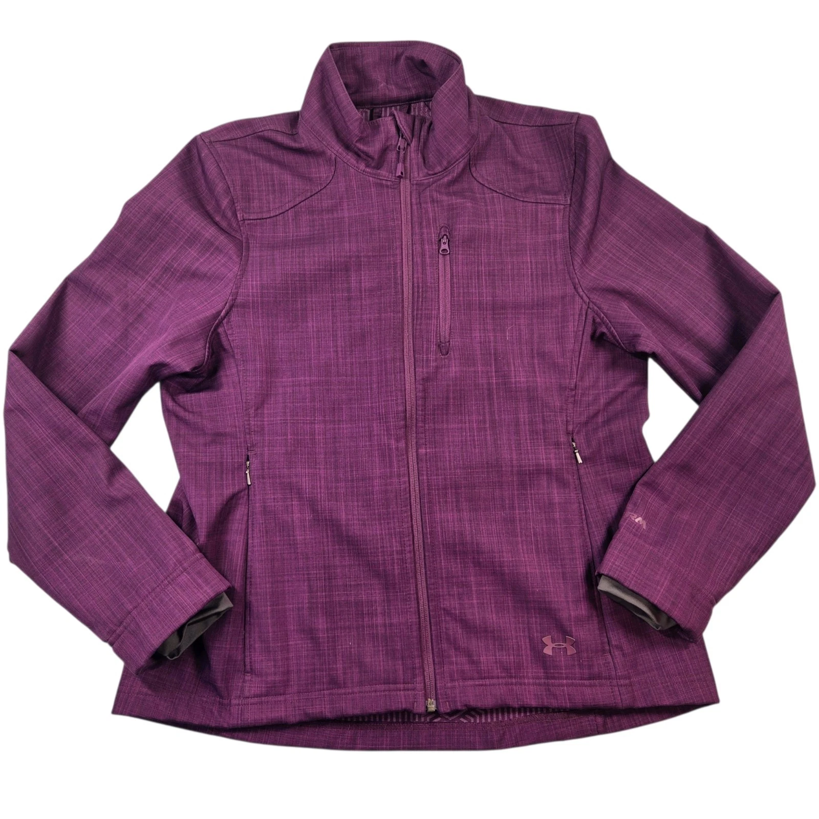 Under Armour UA Storm Jacket Women’s Sz M 40X26.5 Purple Full Zip Lightweight