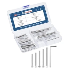 50pcs M4 Socket Head Cap Screws Bolt Nuts Kit, 304 Stainless Steel