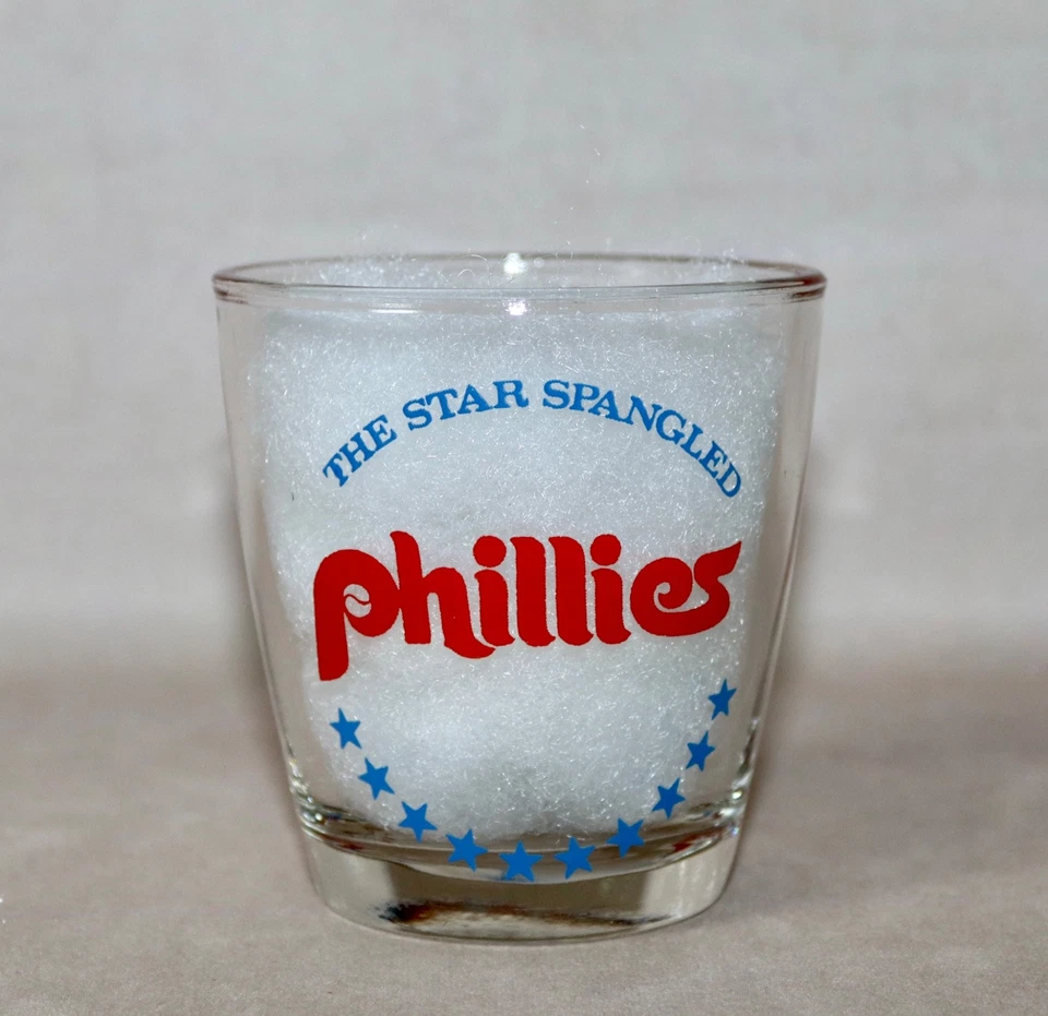 Philadelphia Phillies ~ Star Spangled 1976 MLB Commemorative ~ 3 1/4” T Glass - Image 2 of 4