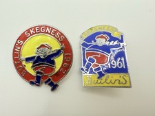 2 x Butlins Skegness 1961 / 1962 Holiday Pin Badges