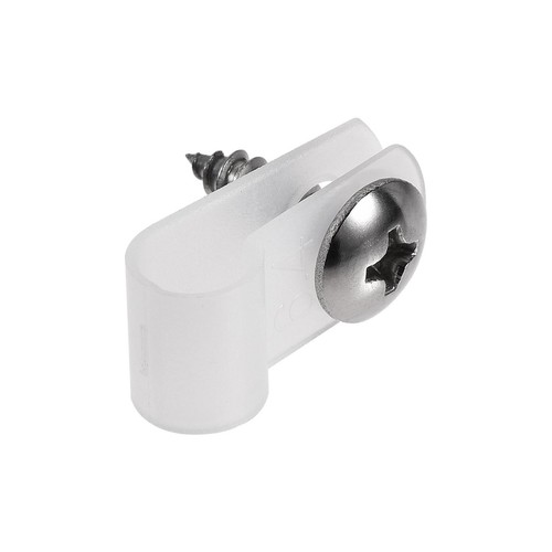 Pince à câble nylon type R 6,4 mm avec vis blanc 50 pièces - Photo 4/5