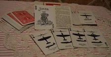 VINTAGE INTERNATIONAL AIRCRAFT SILHOUETTE SPOTTER CARDS~COMPLETE DECK~SHOWS AGE