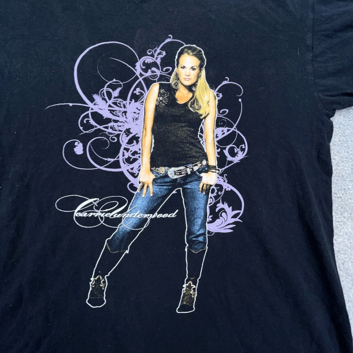 ミュージシャン 10s carrie underwood tour t shirt y2k Vintage Carrie Underwood Shirt Men Medium Black Tee Band