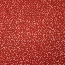 20" Baby Beluga P&B Textiles Tonal Red Curls Whale Spout