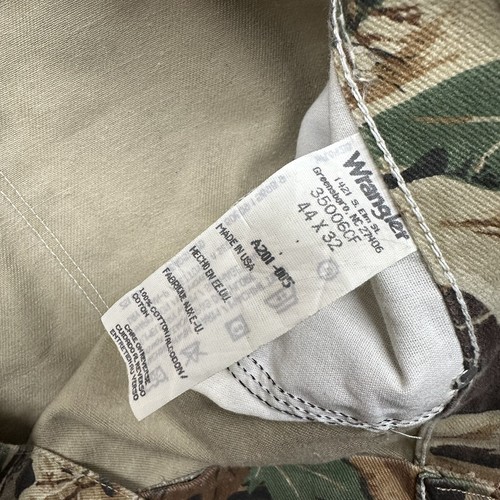 Vintage Wrangler Pants Mens 44x32 (fits 42x32) Advantage Camo Hunting Denim - Picture 5 of 10
