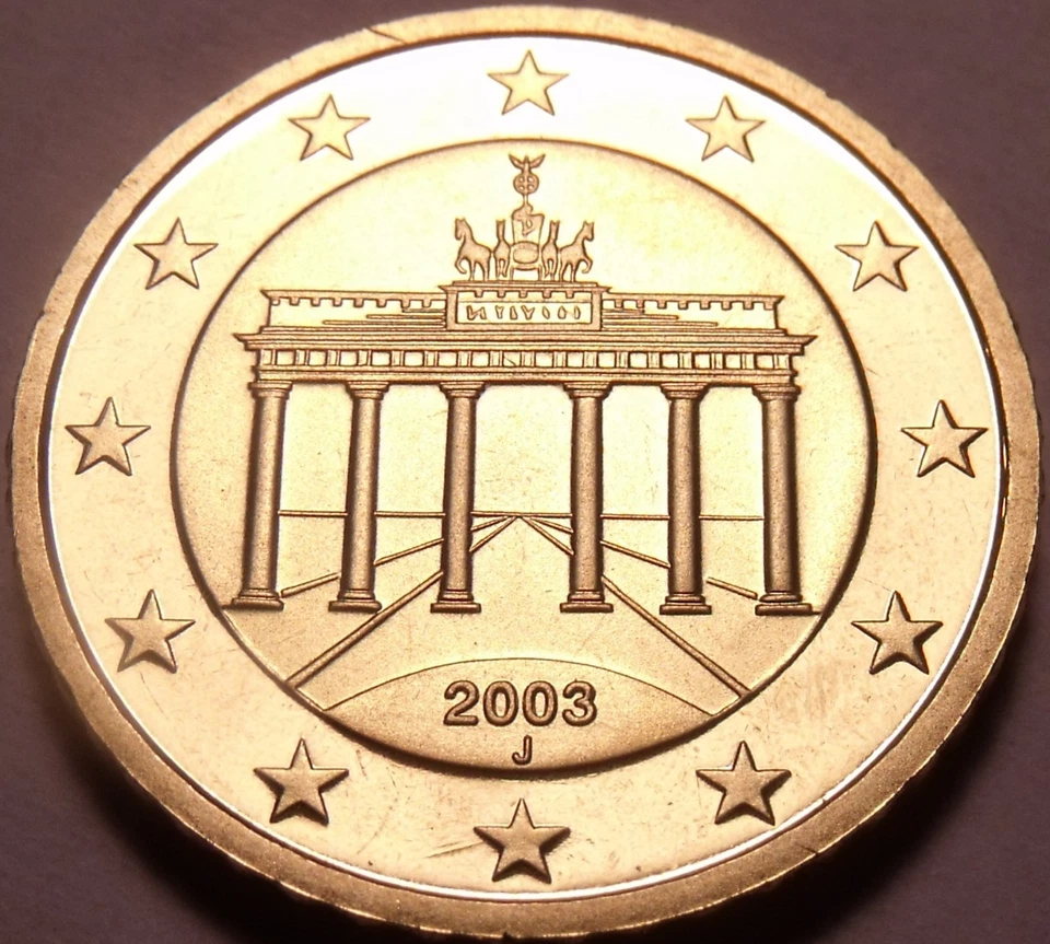 Cameo Proof Germany 2003-J 20 Euro Cents~Hamburg Mint~Cameo~Free Shipping~ - Image 2 of 2