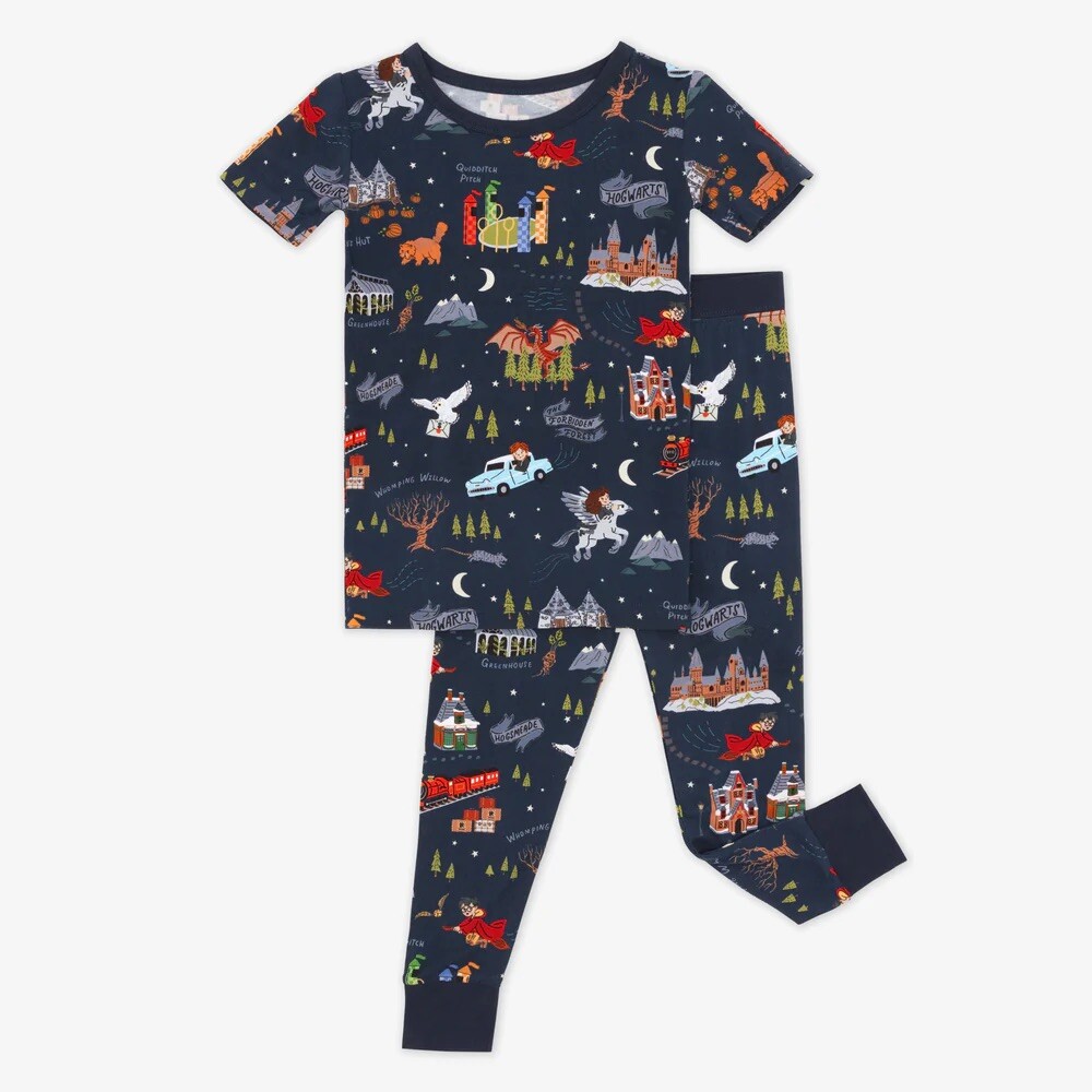 ★SPAO★ Harry Potter Hogwarts Magic Pass Short Sleeve Pajam SPAO Harry Potter Short Sleeved Pajamas Set | Kgifts.shop