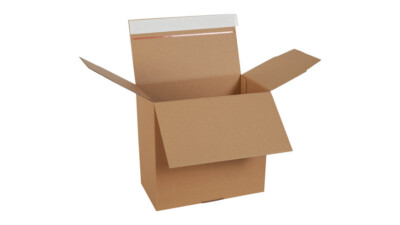 Automatikbodenkarton Automatikkarton Hermes Paket S 294 x 165 x 282 mm SK-Streif