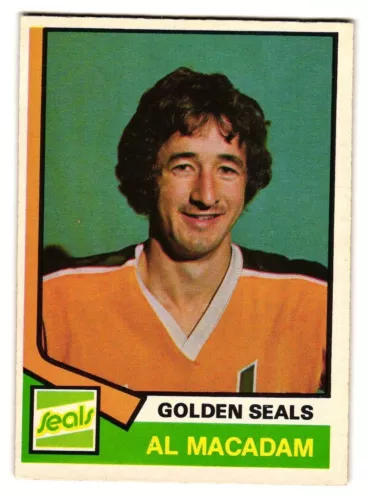 1974-75 O-Pee-Chee #301 Al MacAdam California Golden Seals RC OPC SKU#VS1105