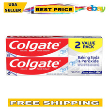 Colgate Baking Soda Peroxide Toothpaste - Whitens Teeth, Fights Cavities