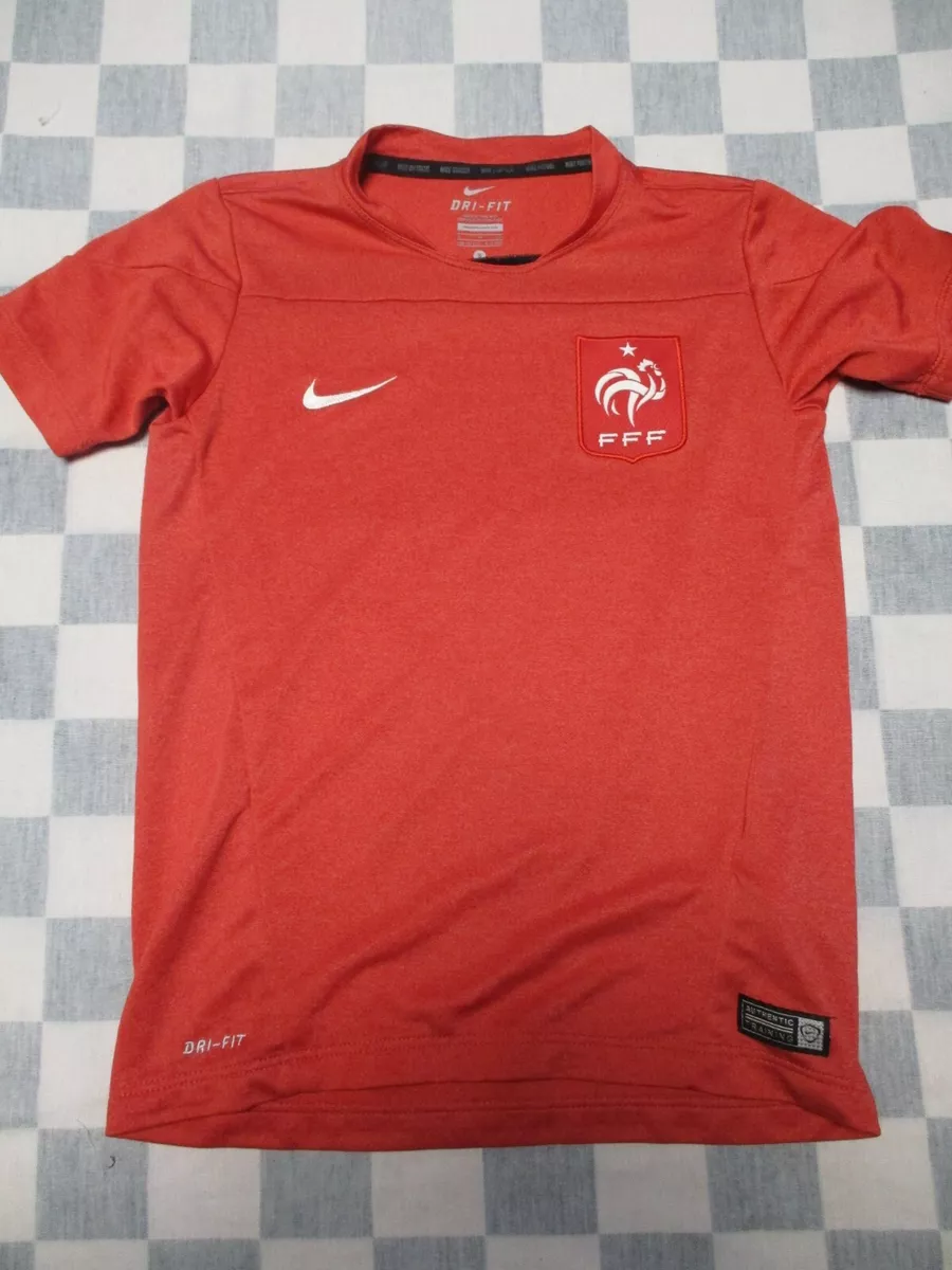 Maillot quipe de FRANCE training NIKE FFF shirt rouge enfant 8 10 ans